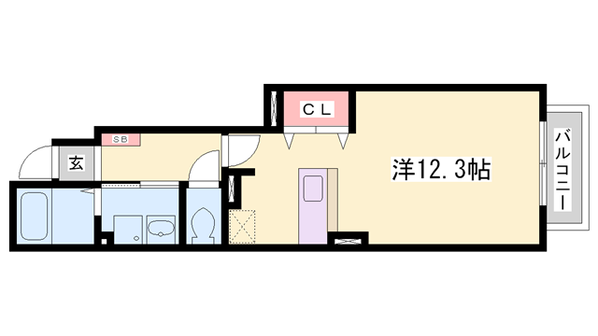 アンフィニ・Sの物件間取画像